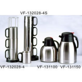 Stainless Steel Coffee Pot & Cup-Polished (Stainless Steel Coffee Pot & Cup-poli)