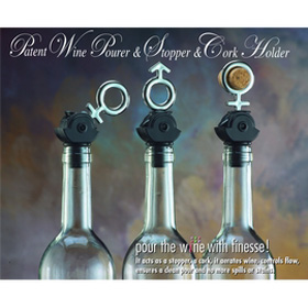 2 in1 Patent Wine Stopper / Wine Pourer / Cork Holder (2 in1 brevets Wine Stopper / Wine Pourer / Cork Holder)