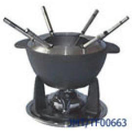 cast iron fondue set (чугунные фондю набор)