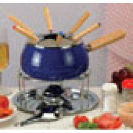 enamel fondue set (эмаль набор фондю)