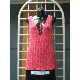 Ladies` Sleeveless 5G Knitting wear (Рукавов женской 5G Вязание износ)