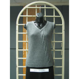 Ladies `Sleeveless 3G Stricken Pullover (Ladies `Sleeveless 3G Stricken Pullover)