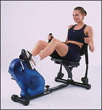 #11501 Pro-Go Recumbent Cycle, Magnetic System, Transparent Blue Cover, Seat Adj (# 11501 Pro-го цикла лежачего, магнитная система, прозрачная синей обложке, Seat Adj)