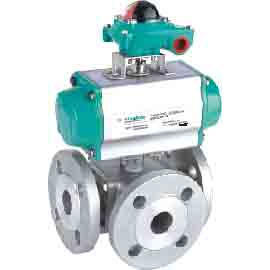 DIN PN 10-40 3 & 4-Way Ball Valves, Flanged Ends, Full Port (DIN PN 10-40 3 & 4-Way Ball Valves, Flanged Ends, Full Port)