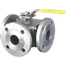DIN PN 10-40 3 & 4-Way Ball Valves, Flanged Ends, Full Port (DIN PN 10-40 3 & 4-Way Ball Valves, Flanged Ends, Full Port)