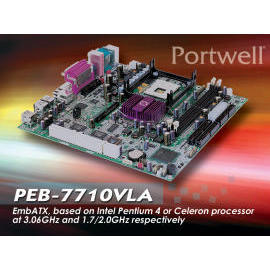 EmbATX industrial M/B, based on Pentium 4 or Celeron processor w/ DDR, AGP4X VGA