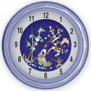 Wall Clock, Natural Jade & Shell Clock