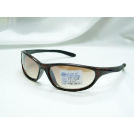 sporting glasses