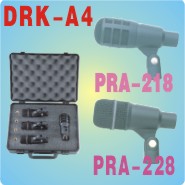 A set of 4 pcs Microphones for Instrument Miking (Un ensemble de 4 pièces pour instruments Microphones pour la prise de son)