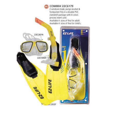 Diving Combo Set (Mask + Snorkel + Fin) (Diving Combo Set (Mask + Snorkel + Fin))