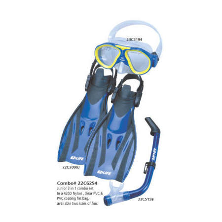 Diving Kid`s Combo Set (Mask + Snorkel + Fin) (Diving Kid`s Combo Set (Mask + Snorkel + Fin))