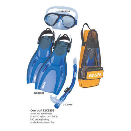 Diving Kid`s Combo Set (Mask + Snorkel + Fin) (Дайвинг Детские Combo Set (Mask + Snorkel + Fin))