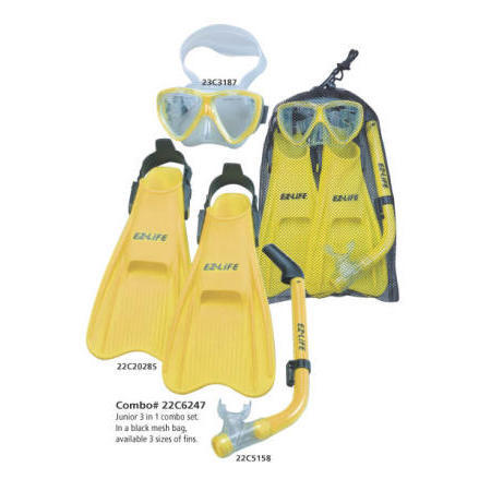 Diving Kid`s Combo Set (Mask + Snorkel + Fin) (Дайвинг Детские Combo Set (Mask + Snorkel + Fin))