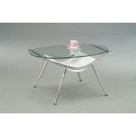 GLASS COFFEE TABLE (Table basse en verre)
