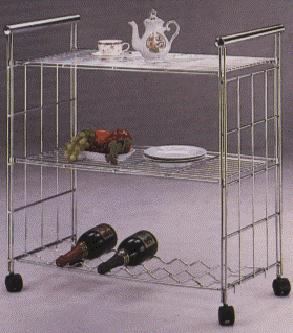 WIRE KITCHEN TROLLY CHROME (WIRE KITCHEN TROLLY CHROME)