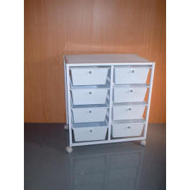 8 PLASTIC DRAWER CABINET (8 PLASTIC DRAWER CABINET)