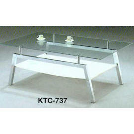 GLASS COFFEE TABLE (Table basse en verre)