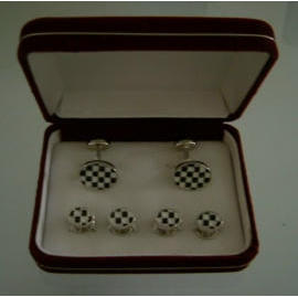 CUFFLINK + STUDS SET (Bouton de manchette + GOUJONS SET)