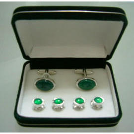 CUFFLINK + STUDS SET (Bouton de manchette + GOUJONS SET)