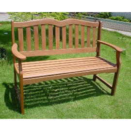 Garden bench, wooden (Banc de jardin en bois)