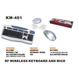 RF WIRELESS KEYBOARD & MOUSE