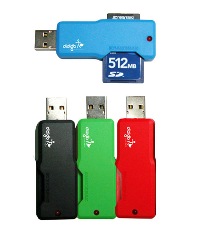 Multi-Card Reader in size of flash drive (Multi-Card Reader de la taille du lecteur flash)