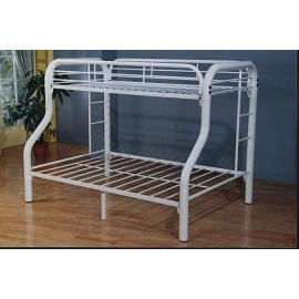 Twin/Full Bunk Bed with 3`` Post
