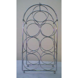 WIRE PRODUCTS 7 BOTTLE WINE RACK (FIL DE PRODUITS 7 PORTE DE BOUTEILLES DE VIN)