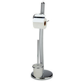 METAL TOILET BRUSH & PAPER TISSUE HOLDER (BROSSE METALLIQUE DE TOILETTES ET PAPIER TISSU TITULAIRE)