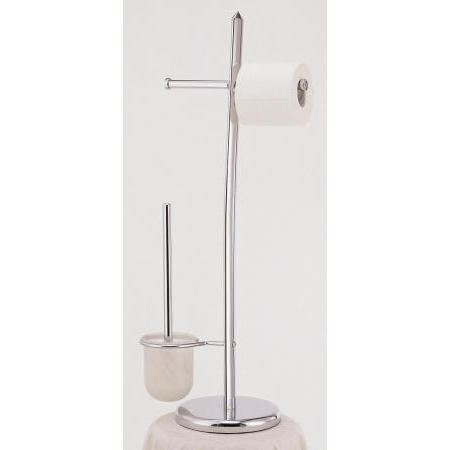 METAL TOILET BRUSH & PAPPER TISSUE HOLDER