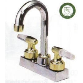 4`` Bar faucet Brass plated clear lever handle (4``Bar Wasserhahn vermessingt klar Drücker)
