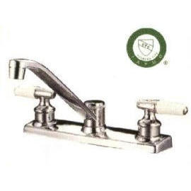 8`` KITCHEN FAUCET, WHITE LEVER HANDLE WASHERLESS WITH OR WITHOUT SPRAY (8``кухонный кран, белые ручки WASHERLESS ИЛИ БЕЗ SPRAY)