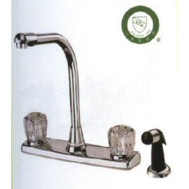 8`` HIGH SPOUT FAUCET AC HANDLE, WASHERLESS WITH OR WITHOUT SPRAY (8`` HIGH SPOUT FAUCET AC HANDLE, WASHERLESS WITH OR WITHOUT SPRAY)