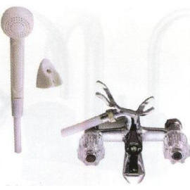 TELEPHONE SHOWER SET, WITH PVC HOSE 120CM OR 150CM LENGTH (TELEPHONE SET DE DOUCHE AVEC TUYAU PVC 120CM OU 150CM LONGUEUR)