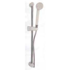 Massage handshower set, with Glide bar, white 1 function (Massage-Set Handbrause, mit Glide-Bar, weiß 1-Funktion)