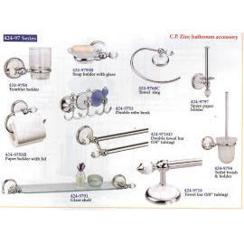 C.P. Zinc bathroom accessories (Č.P. Zink Bad-Accessoires)
