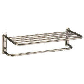 24`` Double towel shelf, C.P. steel or brass (24``Double п)