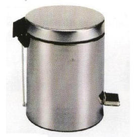 Dust bin 4L, stainless steel (Mülleimermaschinen 4L, Edelstahl)