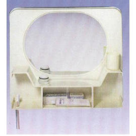 Deluxe plastic wall cabinet W/mirror, Size: 590x490x145m/m (Plastique Deluxe armoire murale W / miroir, Taille: 590x490x145m / m)