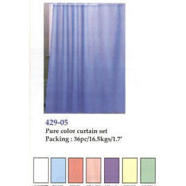 Shower curtain set. Size: 0.1mmx180mmx180cm (Rideau de douche fixée. Taille: 0.1mmx180mmx180cm)