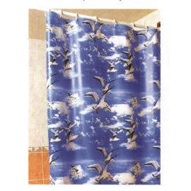 Shower curtain set. (100%PEVA) (Rideau de douche fixée. (100% PEVA))