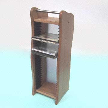 WOODEN CD RACKS (BOIS CD RACKS)