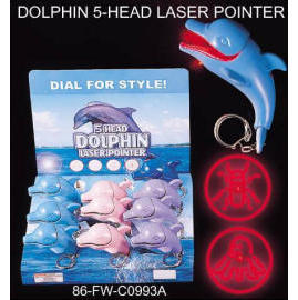 DOLPHIN 5-HEAD LASER POINTER (DOLPHIN 5-HEAD Лазерная указка)