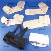 ELASTIC BACK SUPPORTS, ELASTIC WAIST BELTS, NEOPRENE WAIST BELTS (ELASTIC Rückenlehnen, elastischer Bund ANTRIEBSRIEMEN, NEOPREN Beckengurt)