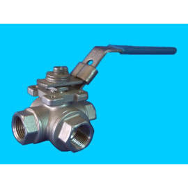 3-Way screwed end reduced bore ball valve (3-Way завинчивающейся конце сокращен шаровой клапан)