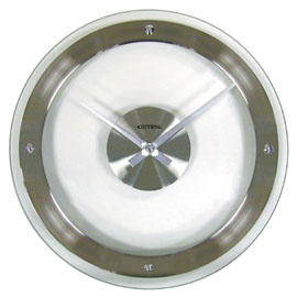 Metal & Glass Combination Clock (Metal & Glass Combination Horloge)