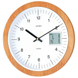 Wooden Clock with LCD