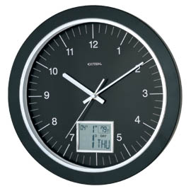 Wooden Clock with LCD