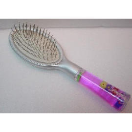 Acrylic liquid filled beauty accessories hair brush/comb (Акриловые заполнена жидкостью красоты аксессуары для волос щетки / гребень)