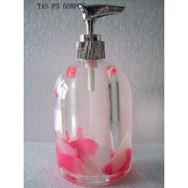 Acrylic liquid filled bathroom accessories lotion dispenser (Acrylic liquid filled bathroom accessories lotion dispenser)